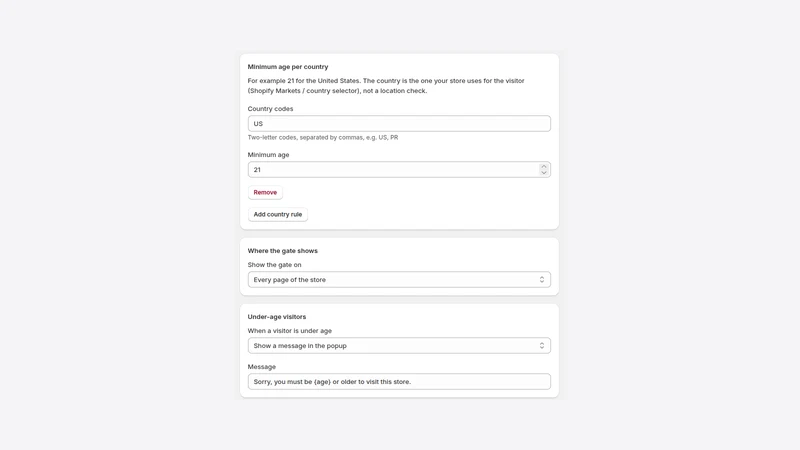 Vayu Age Verification Popup