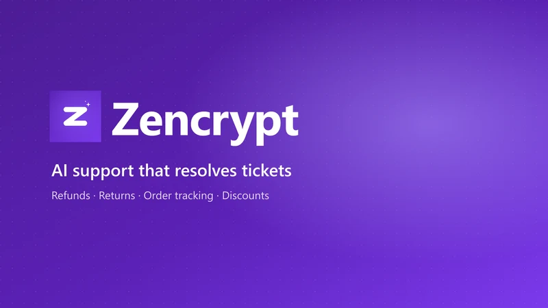 Zencrypt — AI Support Agent