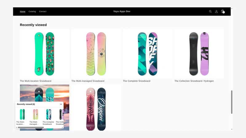 Vayu Recently Viewed Products
