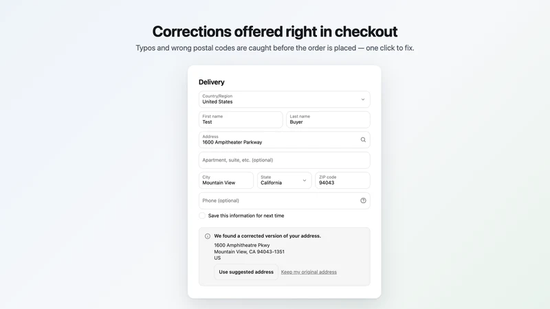 Armor Address Validation