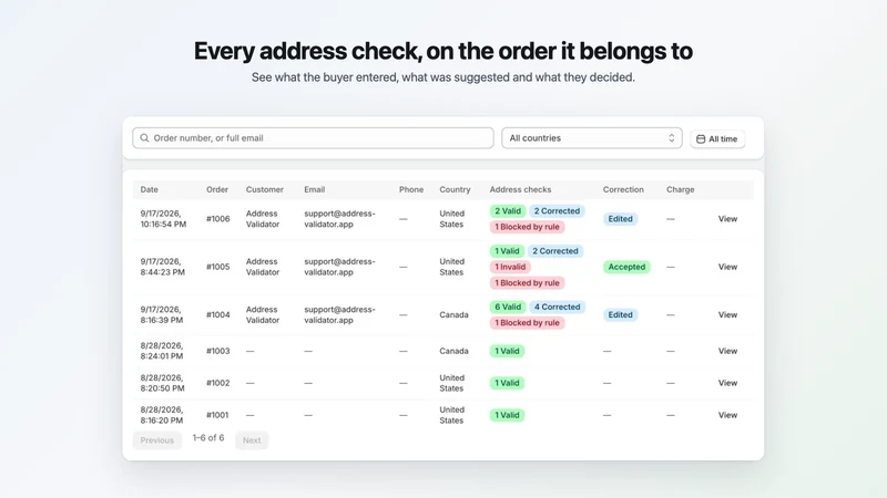 Armor Address Validation