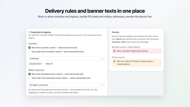 Armor Address Validation