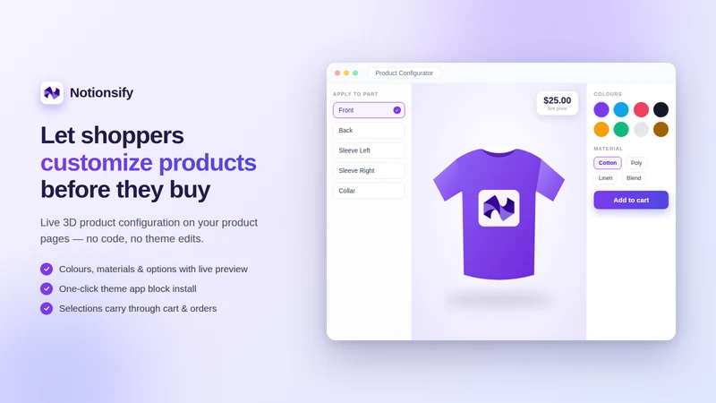Notionsify Configurator