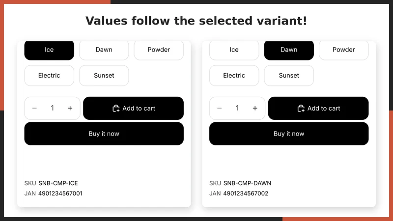 UR: SKU & Barcode Display
