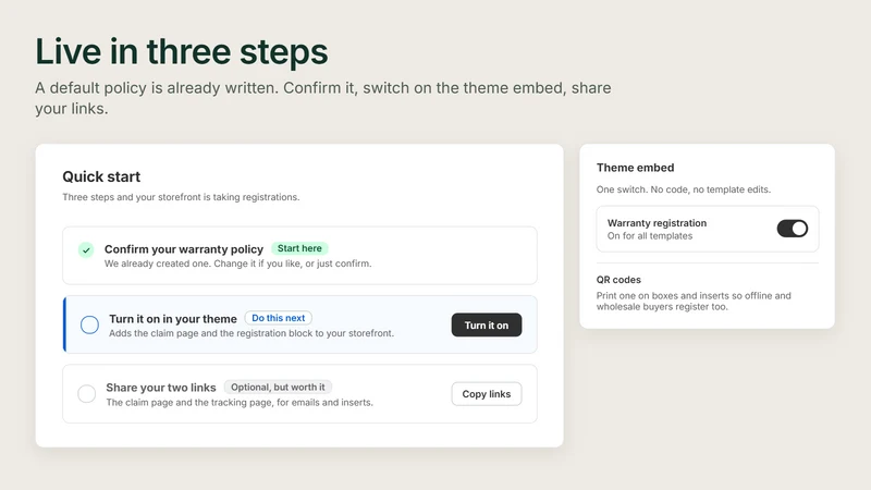 Warrify: Warranty & Claims