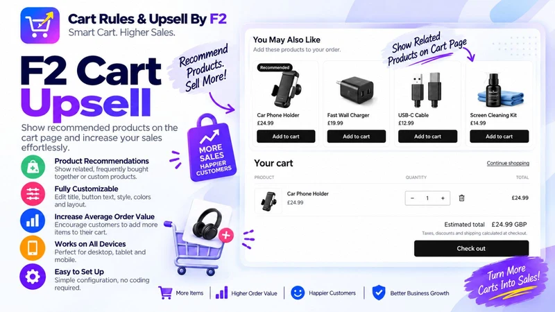 Cart Rules & Upsell By F2