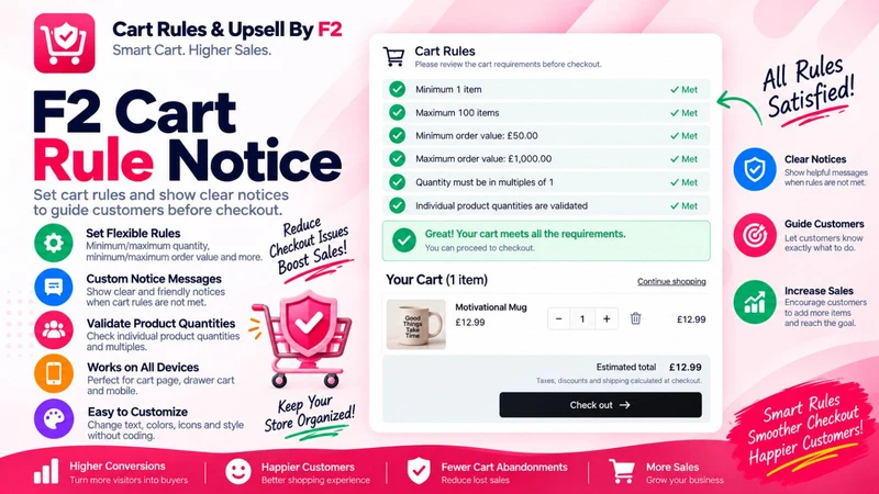 Cart Rules & Upsell By F2