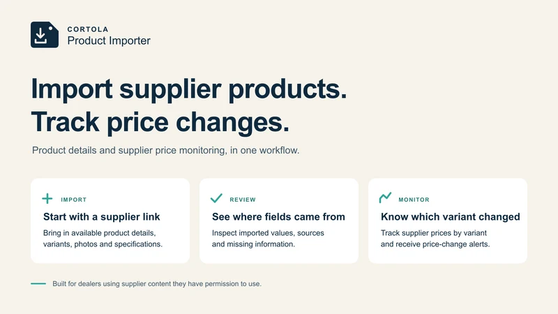 Cortola Product Importer
