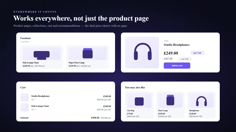 VAT Calculator Dual Price