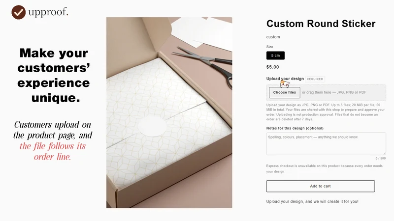 Upproof: Upload & Approve