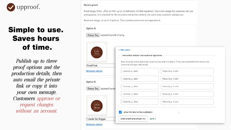 Upproof: Upload & Approve