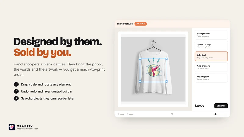 Craftly ‑ Product Personalizer