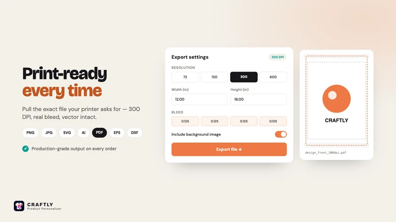 Craftly ‑ Product Personalizer