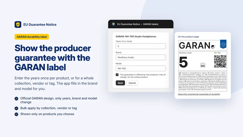 Garantio EU Guarantee Notice