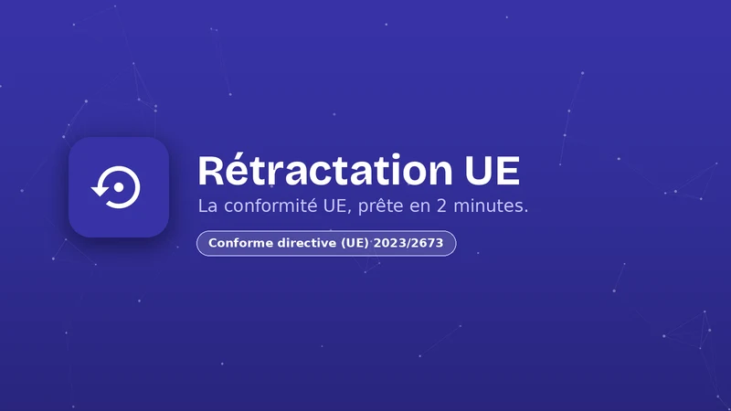 Rétractation UE