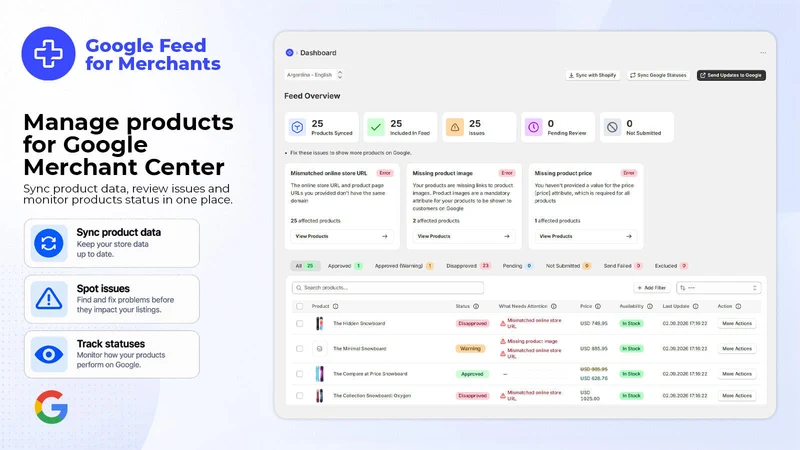 Google Feed for Merchants