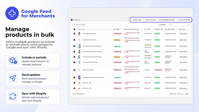 Google Feed for Merchants