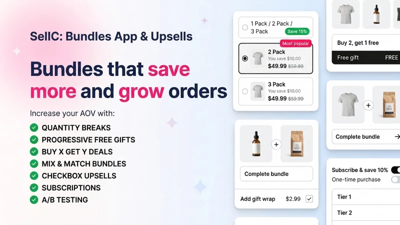 SellC:Bundles App & Upsells