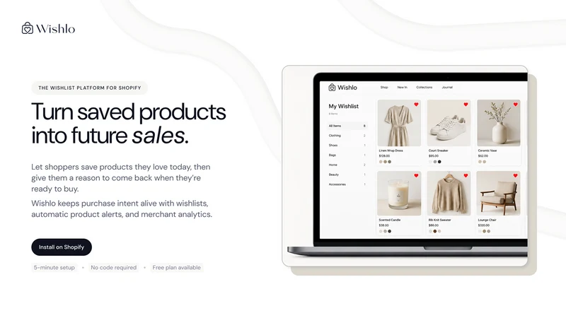 Wishlo: Wishlist & Favorites