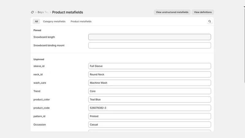 ProductFlow CSV Import and Exp