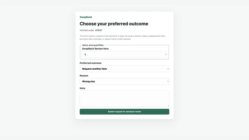 SwapBack Returns & Exchanges