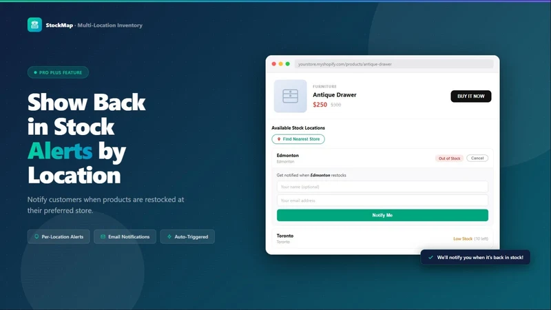 StockMap: Multi Location Stock