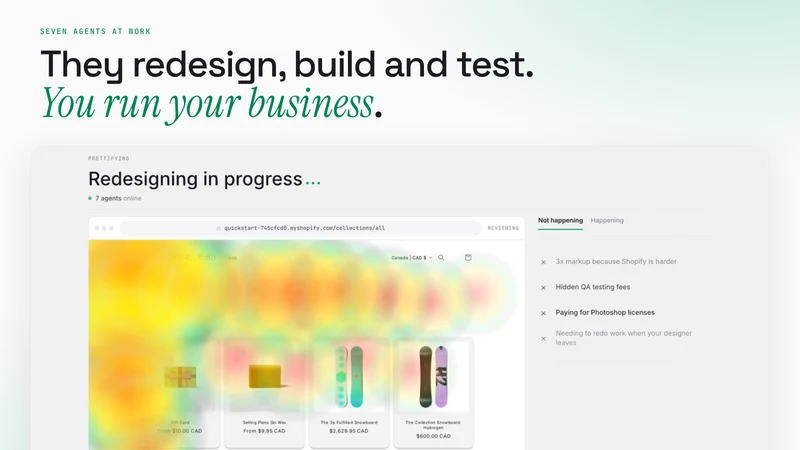 Prettifai – AI store redesign