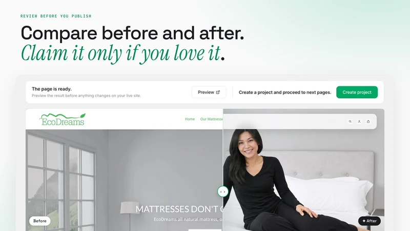 Prettifai – AI store redesign