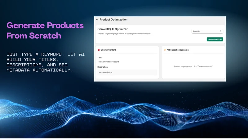 ConvertIQ: AI Product Writer