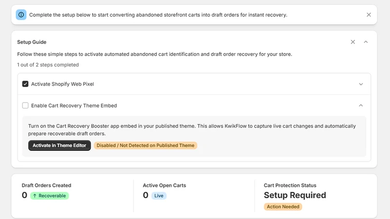 KwikFlow Cart Recovery