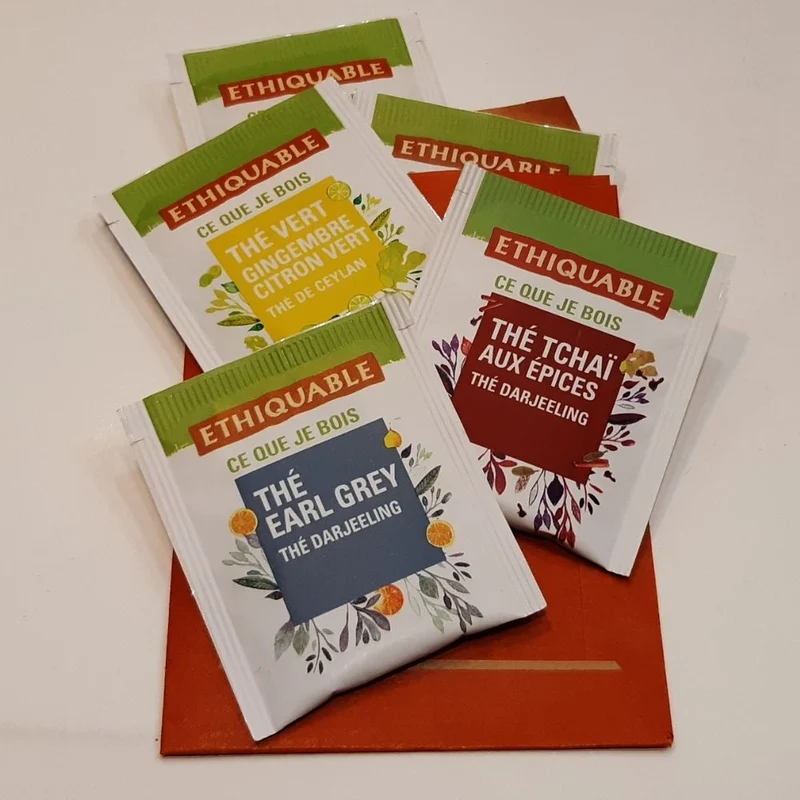 Pack cinco sobrecitos de té BIO surtidos