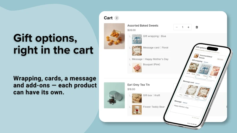 Gift Style: Cart Options