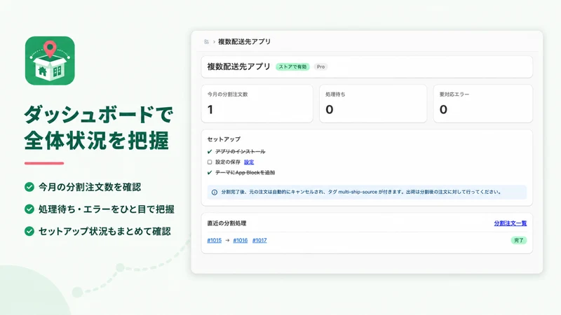 MultiShip｜複数配送先