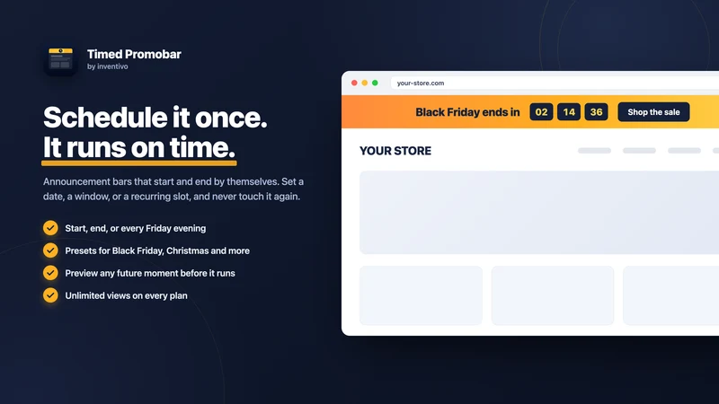 Timed Promobar
