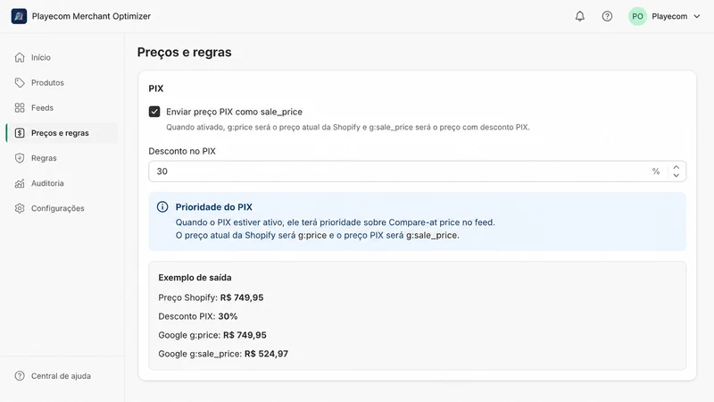 Playecom Merchant Optimizer