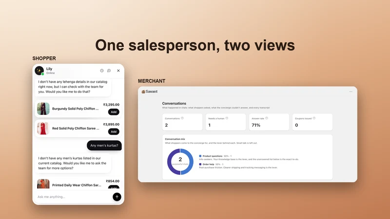 Savant: Chat to Cart