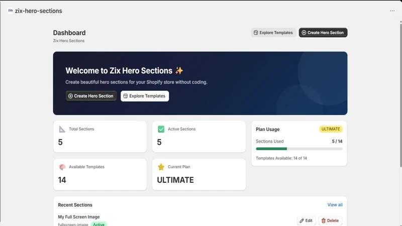 Zix Hero Sections