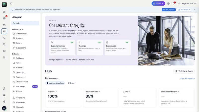 doTask:AI Chat, Booking, Email