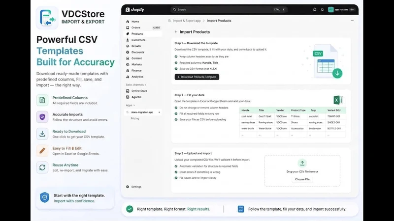 VDCStore Import & Export