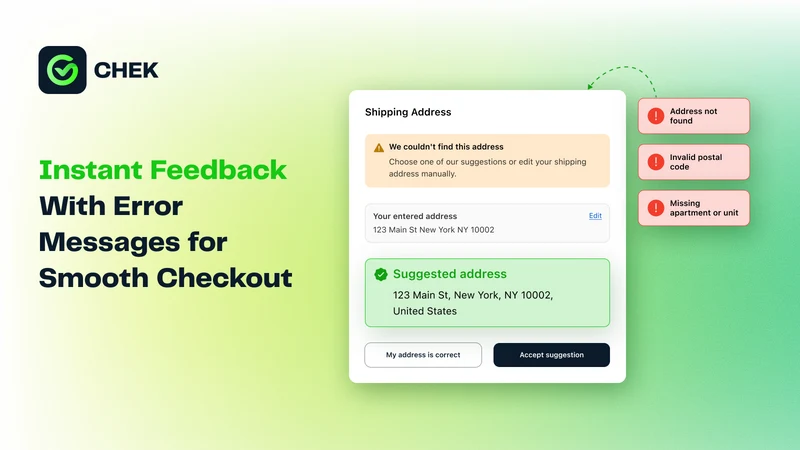 Chek Checkout Rules Validation