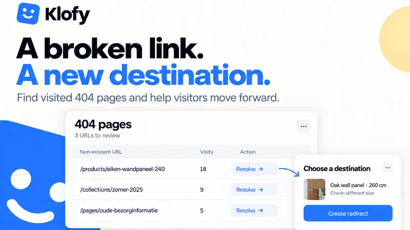 Klofy ‑ 404 & Redirects