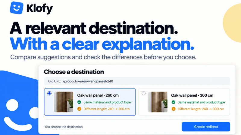 Klofy ‑ 404 & Redirects