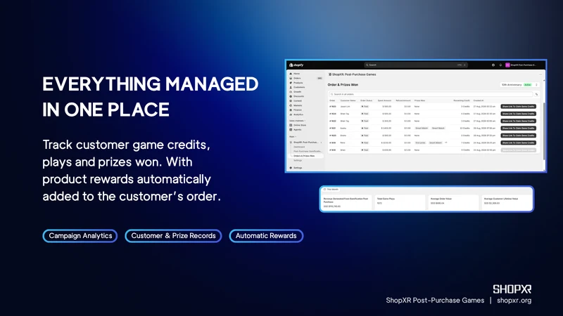 ShopXR: Post‑Purchase Games