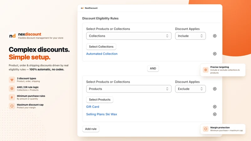 NexDiscount: Discount Manager
