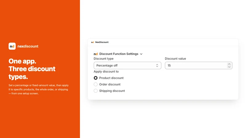 NexDiscount: Discount Manager