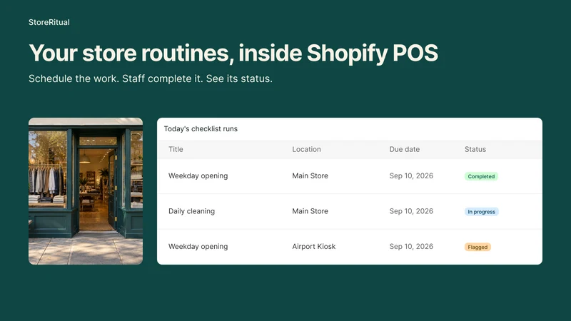 StoreRitual POS checklists