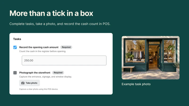 StoreRitual POS checklists