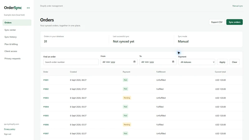 OrderSync