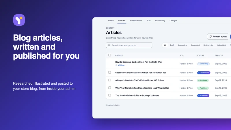 YoDon: AI Blog Writer