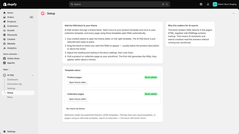 AutoFAQ: AI Product FAQ & SEO